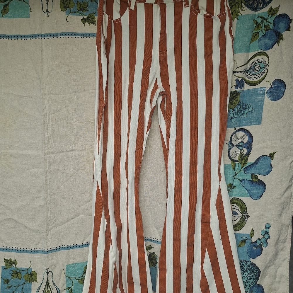 Striped bellbottoms